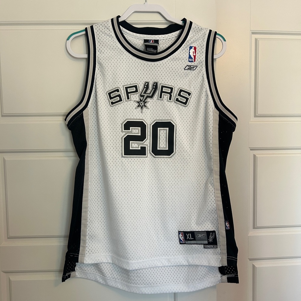Reebok Spurs #20 Ginobili NBA Jersey Size XL